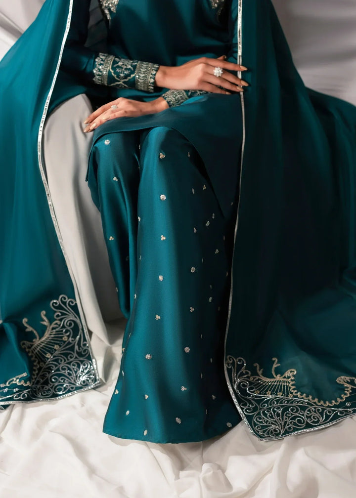 Celeste by Jamni RTW Embroidered Sheesha Silk 3 Piece Suit JUNIPER Festive Collection