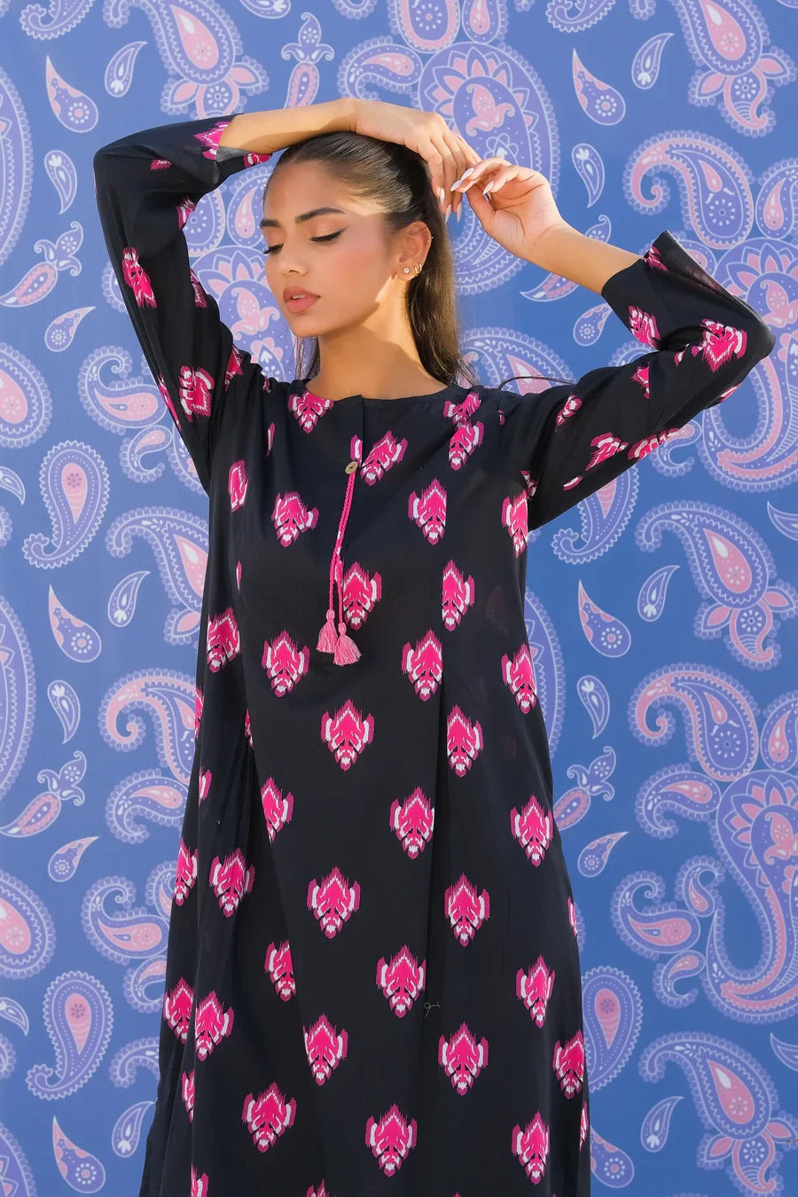 Dhaga Women Pret Printed 2 Piece Lawn Matching Separate FW24DSP0015 - Summer Collection