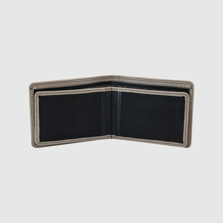 Lafanzo Unisex Leather LO Padded Wallet Grey & Black - Accessories Collection