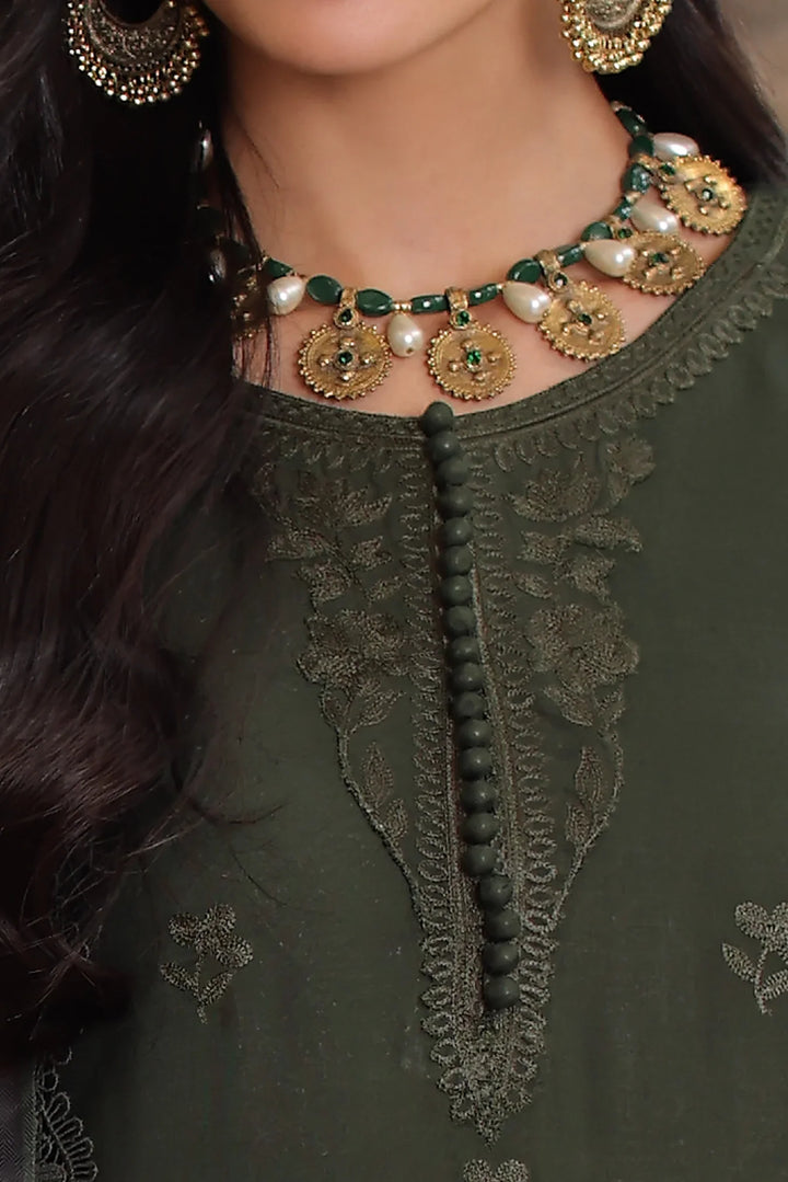 Noor by Saadia Asad Unstitched Embroidered Linen 3 Piece Suit SA26UNL D2 B - Winter Collection