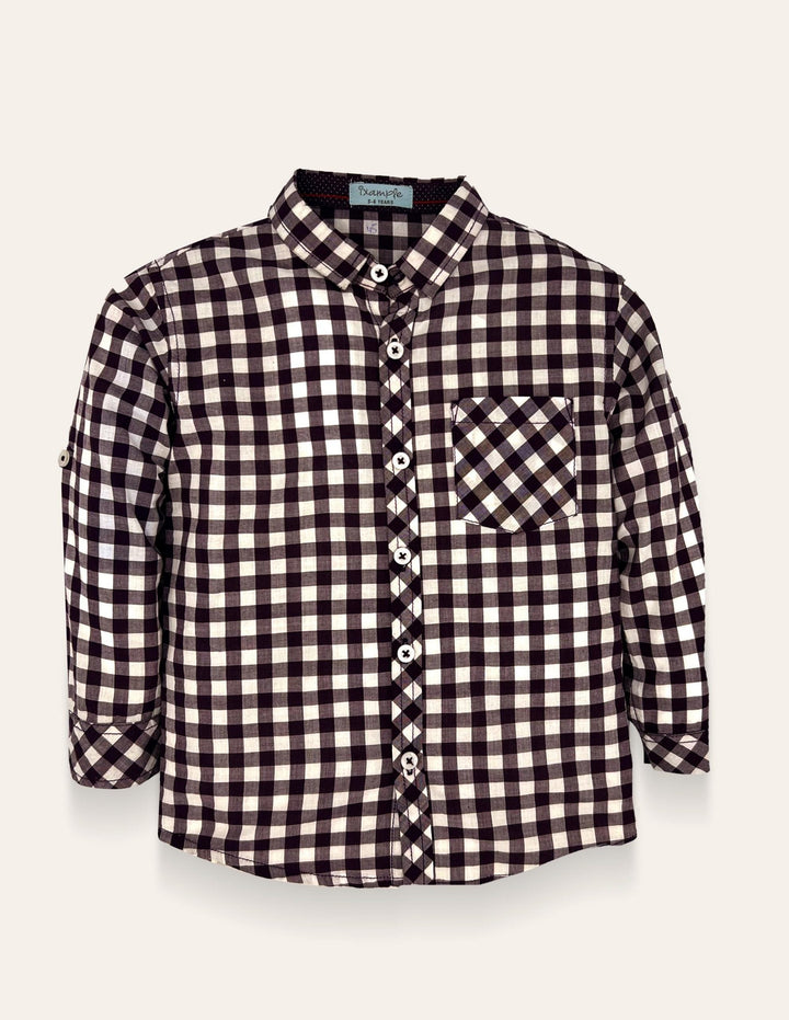 Ixample Pret Solid Cotton 1 Piece Boys Shirt