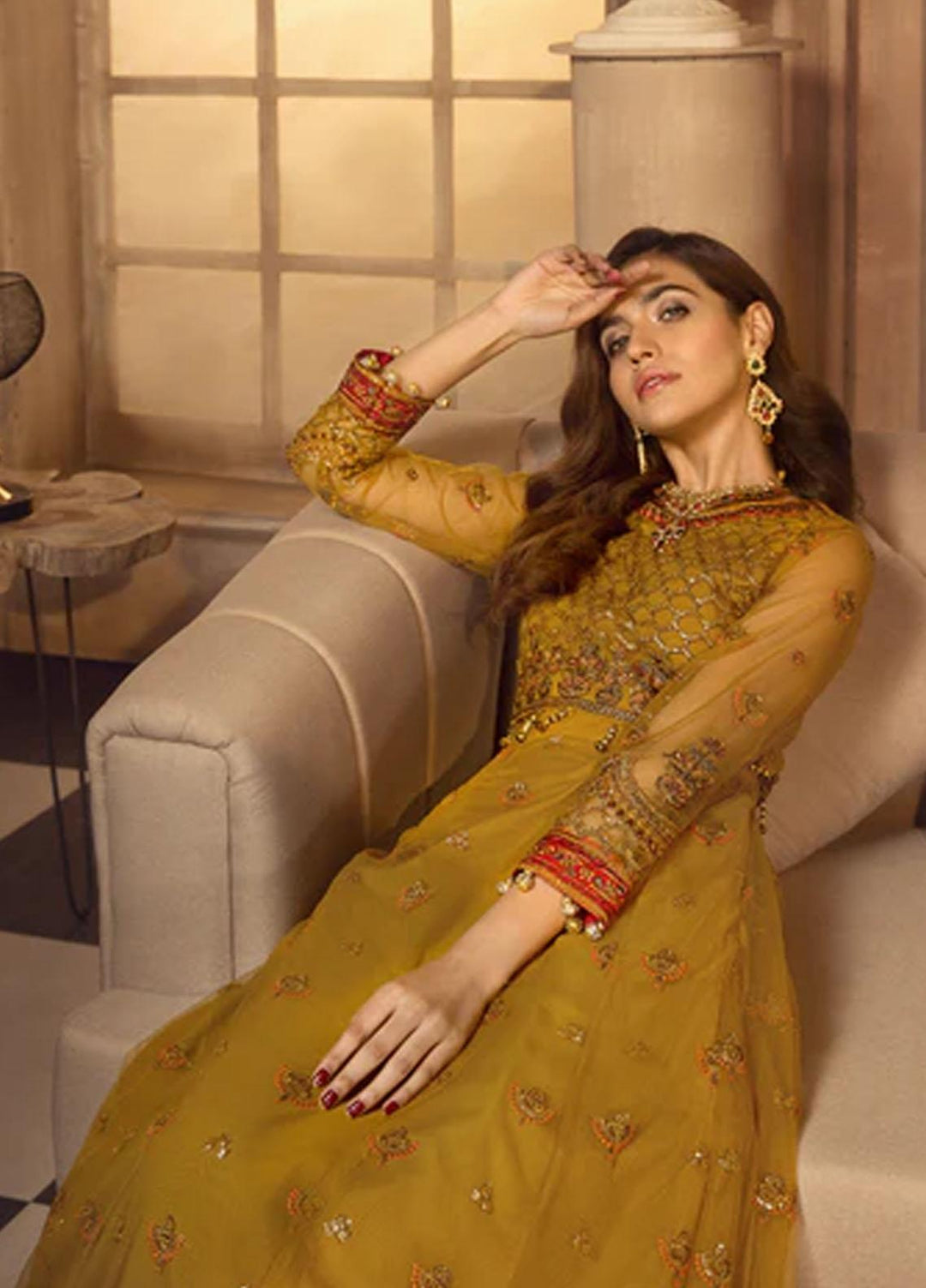 Noor-e-Rang By Zarif Embroidered  Suits Unstitched 3 Piece ZF 02 NAGHMA - Luxury Collection