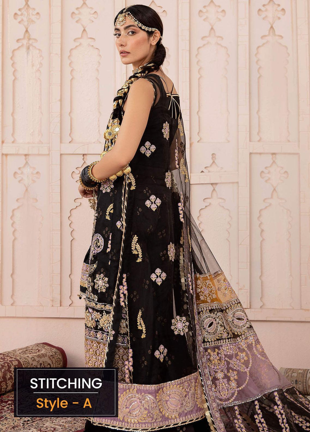 Sakhiyan by Asifa & Nabeel Embroidered Organza Suits Unstitched 3 Piece AN22SSF-01 Musavir - Festive Collection