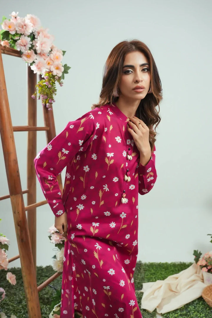 Dhaga Women Pret Printed 2 Piece Lawn Matching Separate FW24DSP0044 - Summer Collection