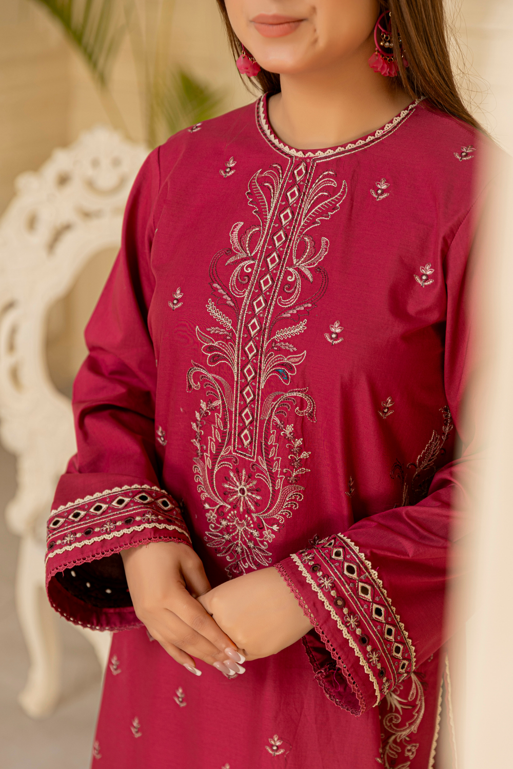 Waresha Women RTW Embroidered Lawn 2 Piece Suit GW05 - Festive Collection