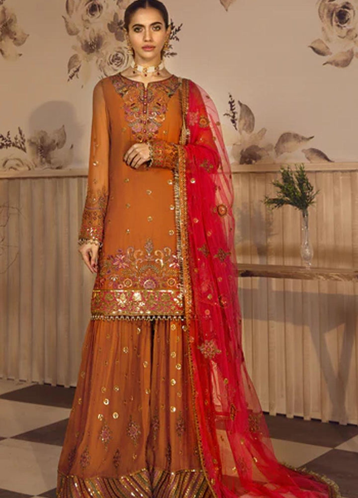 Noor-e-Rang By Zarif Embroidered  Suits Unstitched 3 Piece ZF 06 BAHAAR - Luxury Collection