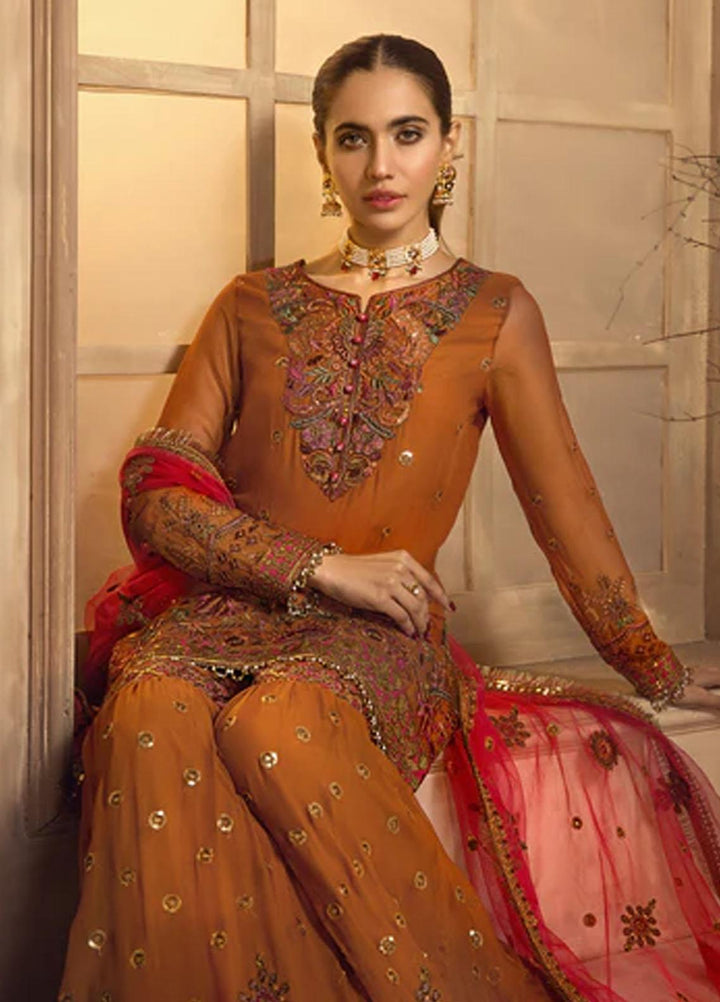 Noor-e-Rang By Zarif Embroidered  Suits Unstitched 3 Piece ZF 06 BAHAAR - Luxury Collection