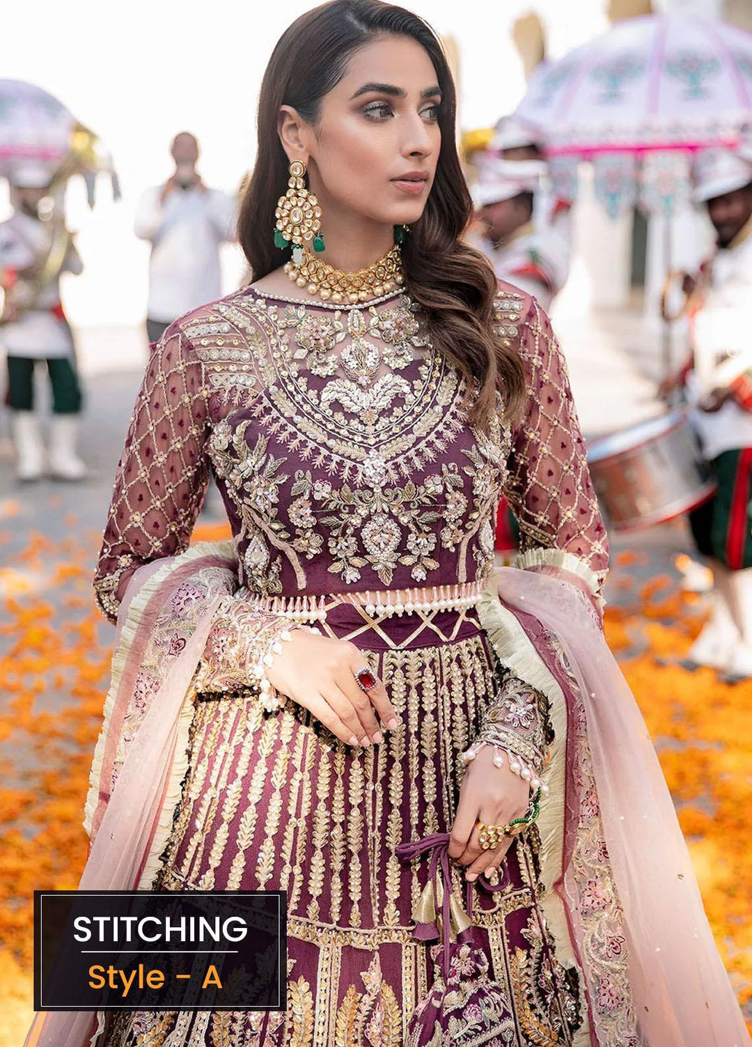 Veer Di Wedding by Elaf Embroidered  Suits Unstitched 3 Piece EF22VW EVW 06 - Bridal Collection