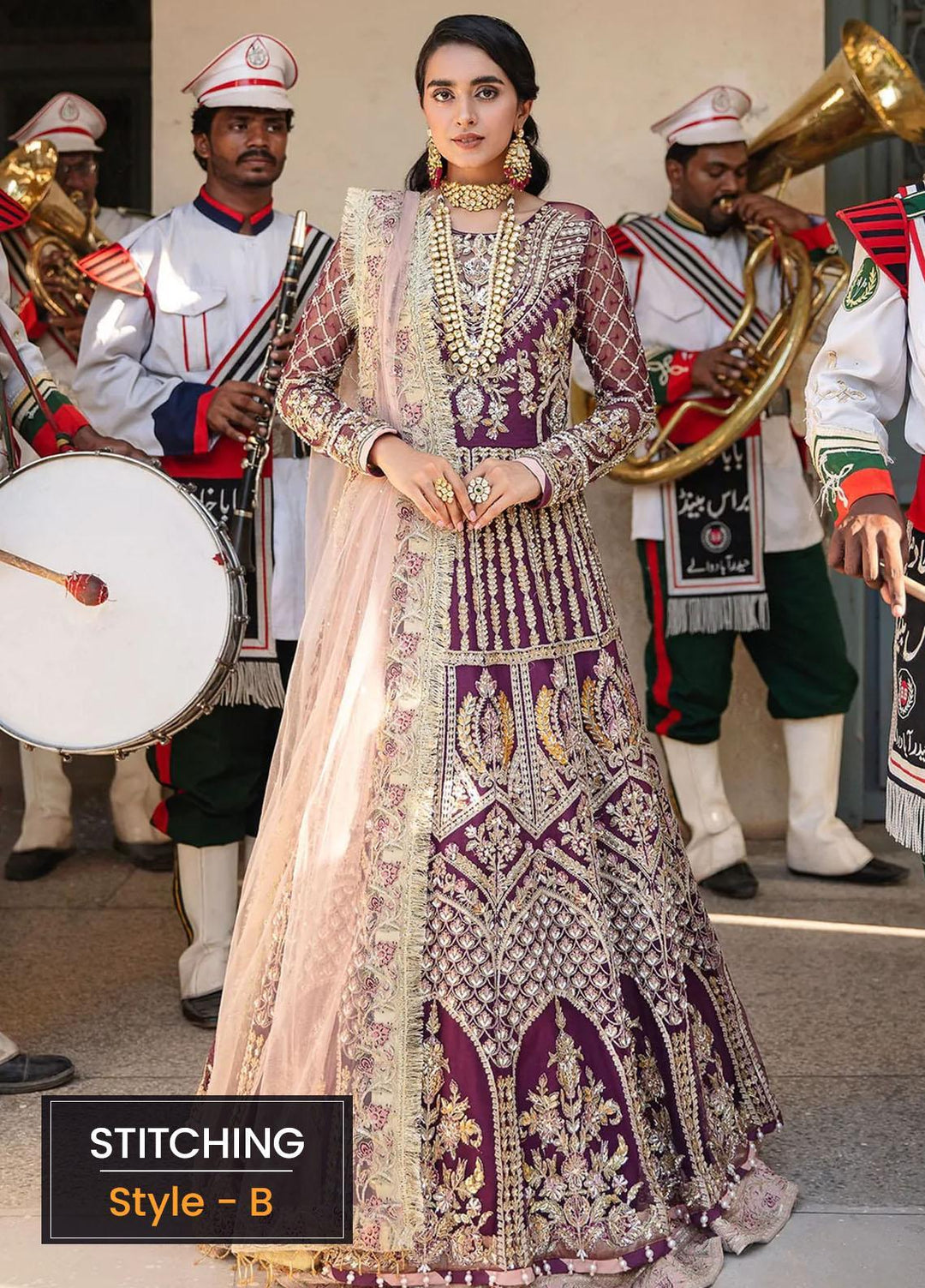 Veer Di Wedding by Elaf Embroidered  Suits Unstitched 3 Piece EF22VW EVW 06 - Bridal Collection