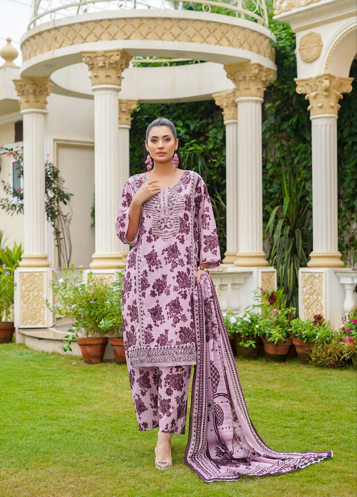 Rang E Gulposh Pret Embroidered Lawn 3 Piece Suit RNG-1201