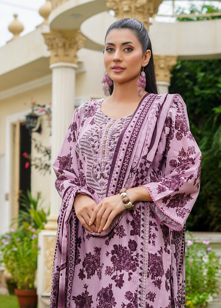 Rang E Gulposh Pret Embroidered Lawn 3 Piece Suit RNG-1201