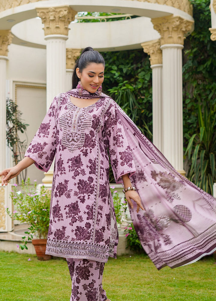 Rang E Gulposh Pret Embroidered Lawn 3 Piece Suit RNG-1201