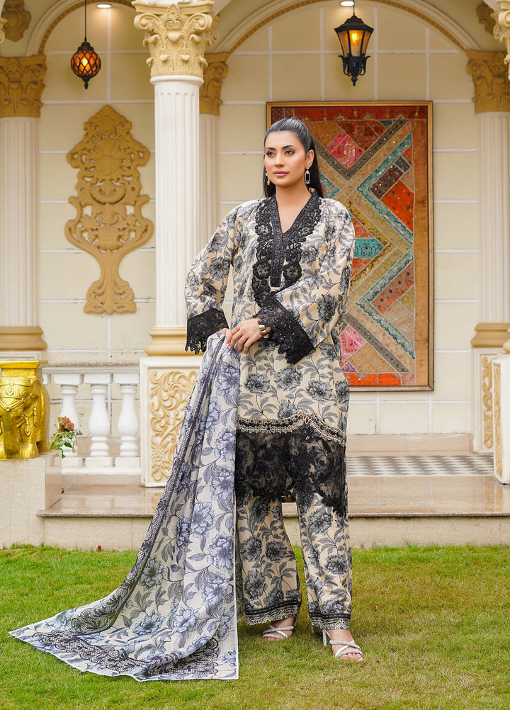 Rang E Gulposh Pret Embroidered Lawn 3 Piece Suit RNG-1203