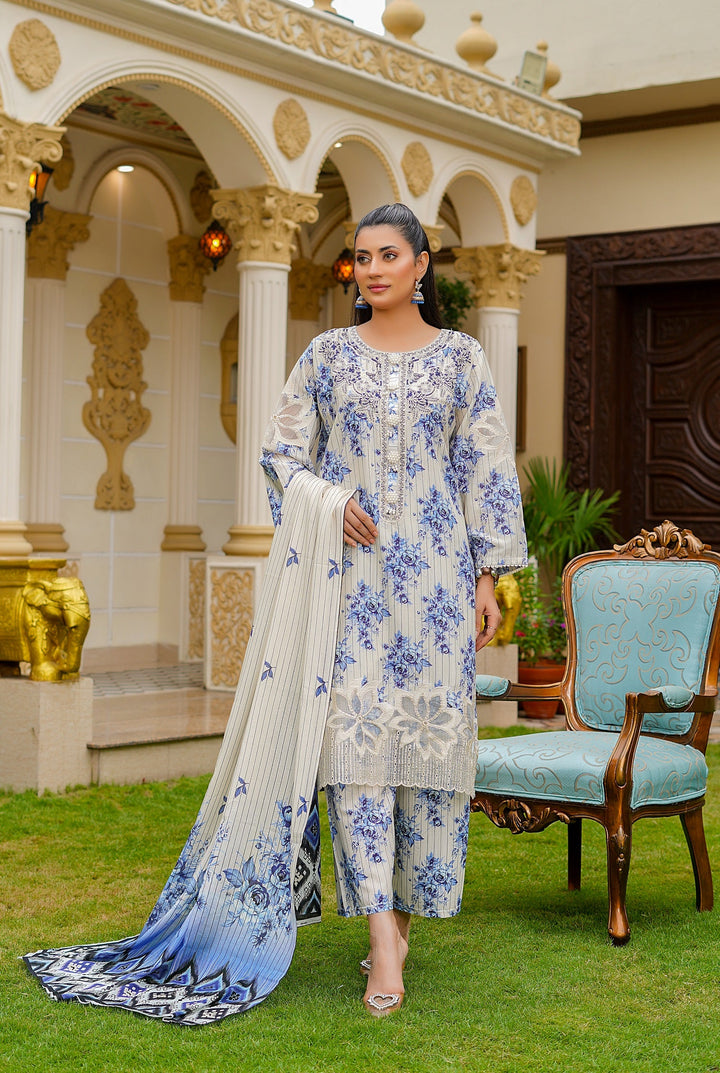 Rang E Gulposh Pret Printed Lawn 3 Piece Suit RNG-1206