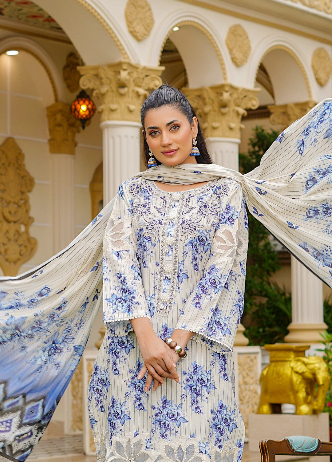 Rang E Gulposh Pret Printed Lawn 3 Piece Suit RNG-1206