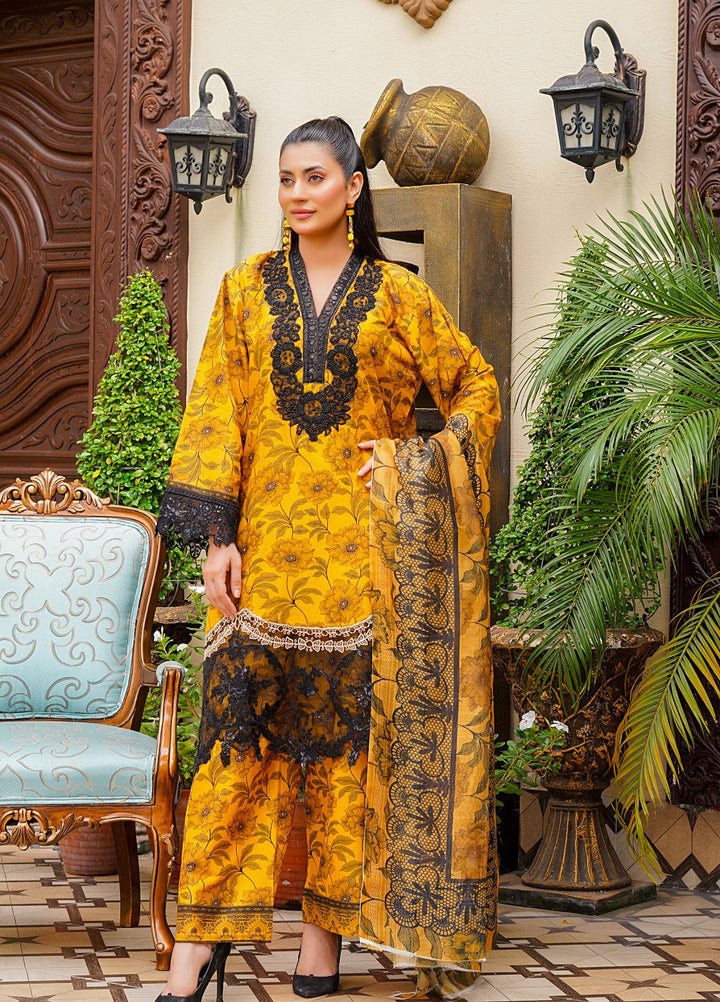 Rang E Gulposh Pret Embroidered Lawn 3 Piece Suit RNG-1207