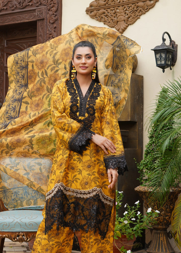 Rang E Gulposh Pret Embroidered Lawn 3 Piece Suit RNG-1207