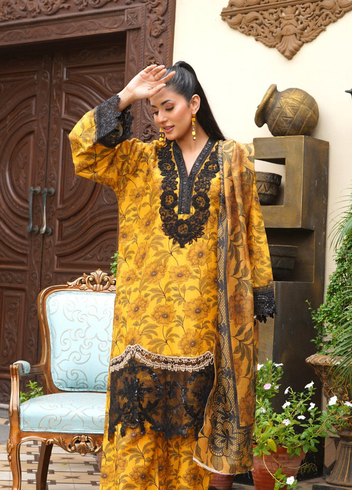 Rang E Gulposh Pret Embroidered Lawn 3 Piece Suit RNG-1207
