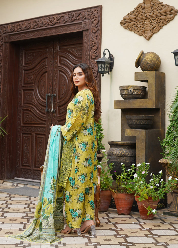 Rang E Gulposh Pret Embroidered Lawn 3 Piece Suit RNG-1208