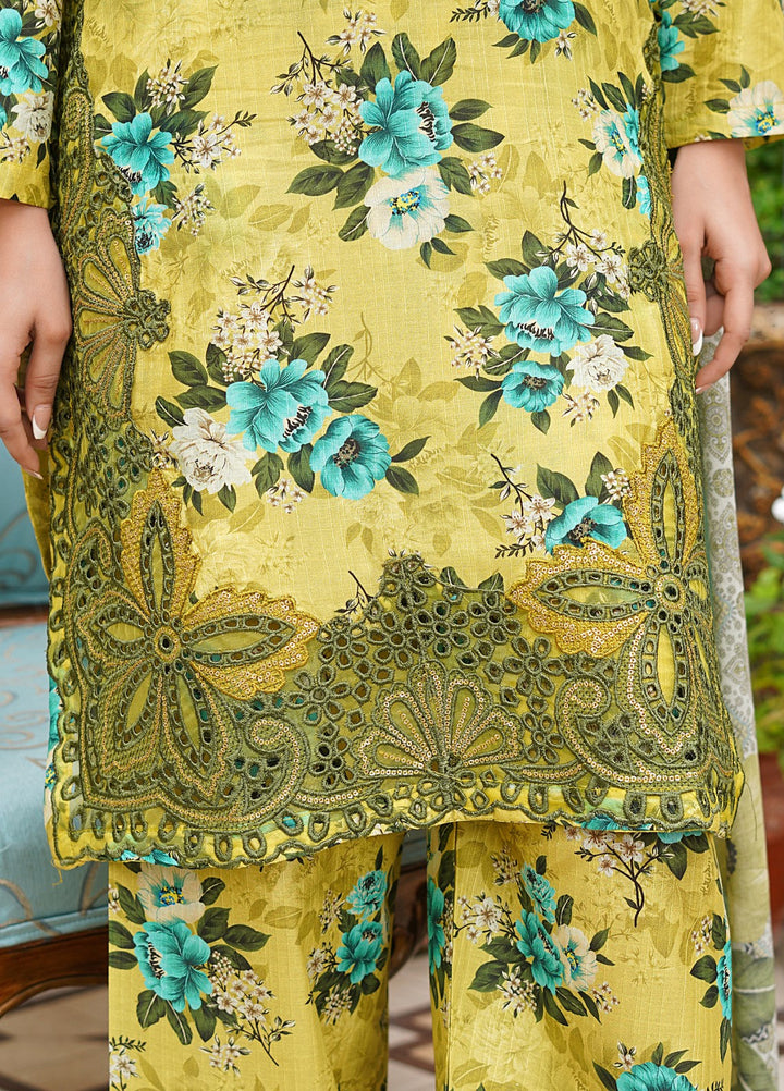 Rang E Gulposh Pret Embroidered Lawn 3 Piece Suit RNG-1208
