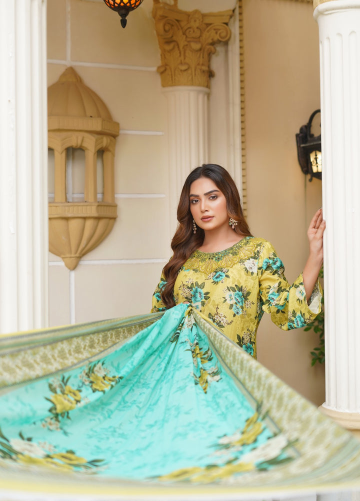 Rang E Gulposh Pret Embroidered Lawn 3 Piece Suit RNG-1208