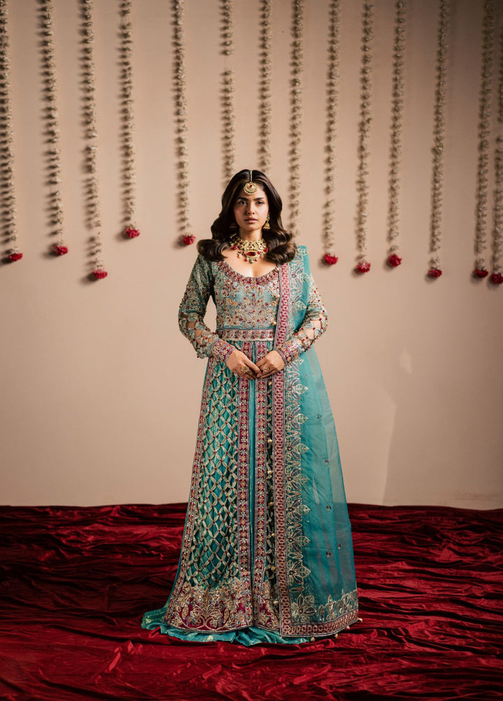 Jhil Mil by Maria Osama Khan Embroidered Tissue Suits Unstitched 3 Piece MOK25JM Chamkeli - Wedding Collection