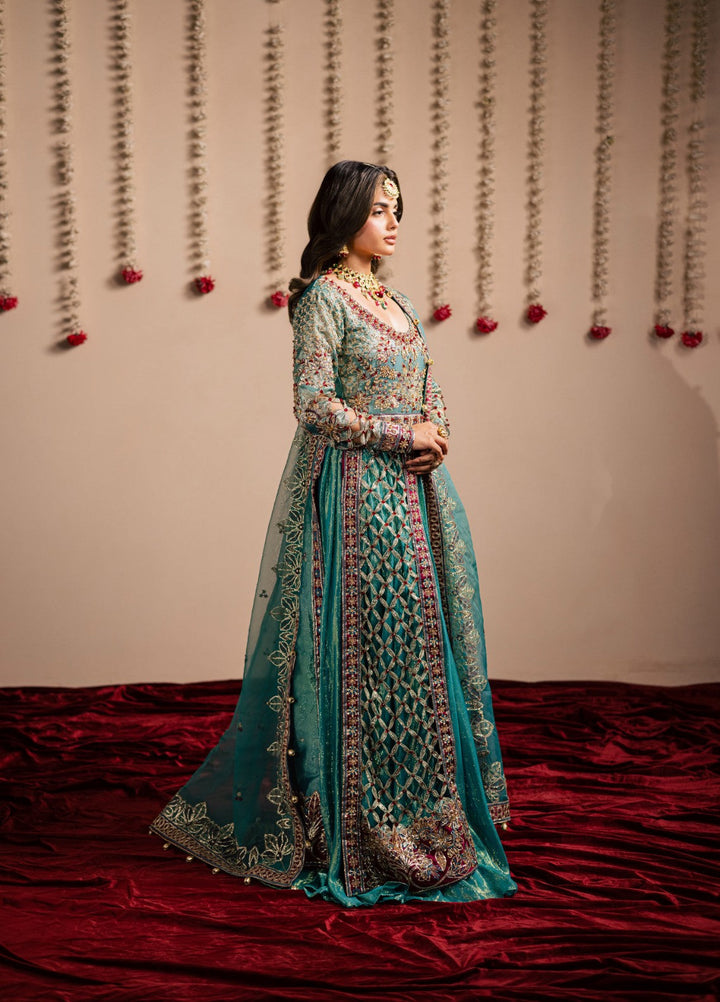 Jhil Mil by Maria Osama Khan Embroidered Tissue Suits Unstitched 3 Piece MOK25JM Chamkeli - Wedding Collection