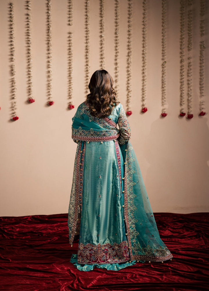 Jhil Mil by Maria Osama Khan Embroidered Tissue Suits Unstitched 3 Piece MOK25JM Chamkeli - Wedding Collection