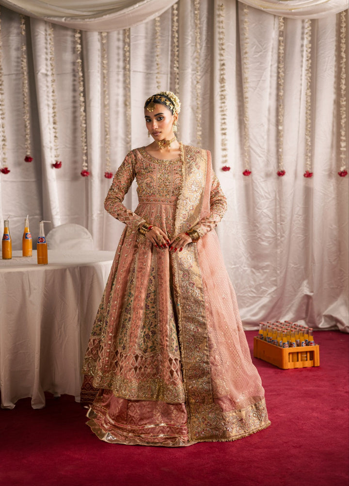 Jhil Mil by Maria Osama Khan Embroidered Tissue Suits Unstitched 3 Piece MOK25JM Shehnai - Wedding Collection