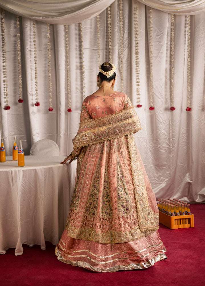 Jhil Mil by Maria Osama Khan Embroidered Tissue Suits Unstitched 3 Piece MOK25JM Shehnai - Wedding Collection