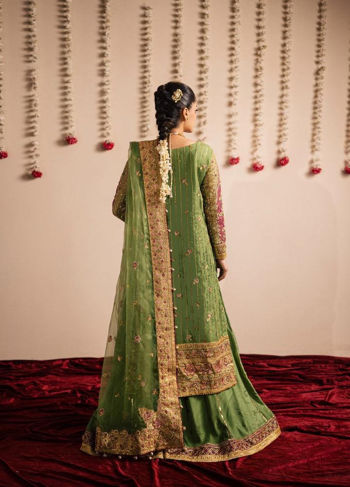 Jhil Mil by Maria Osama Khan Embroidered Organza Suits Unstitched 3 Piece MOK25JM Shabnum - Wedding Collection