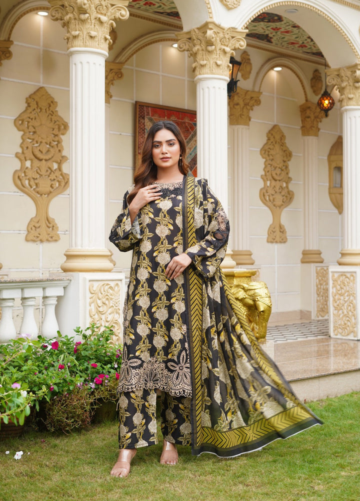 Rang E Gulposh Pret Embroidered Lawn 3 Piece Suit RNG-1210