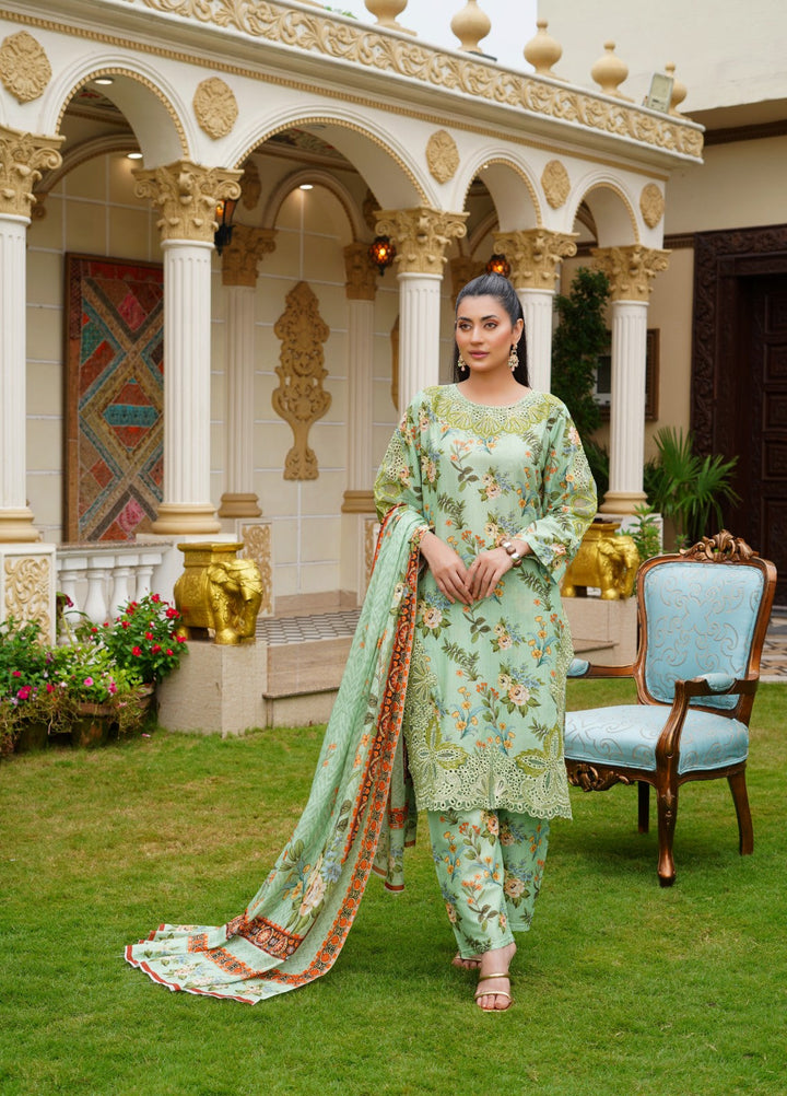 Rang E Gulposh Pret Embroidered Lawn 3 Piece Suit RNG-1211