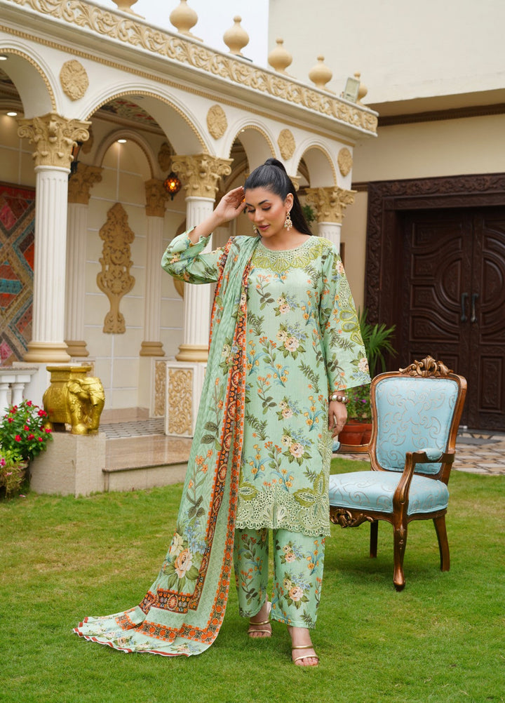 Rang E Gulposh Pret Embroidered Lawn 3 Piece Suit RNG-1211