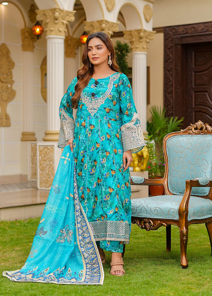 Rang E Gulposh Pret Embroidered Lawn 3 Piece Suit RNG-1212