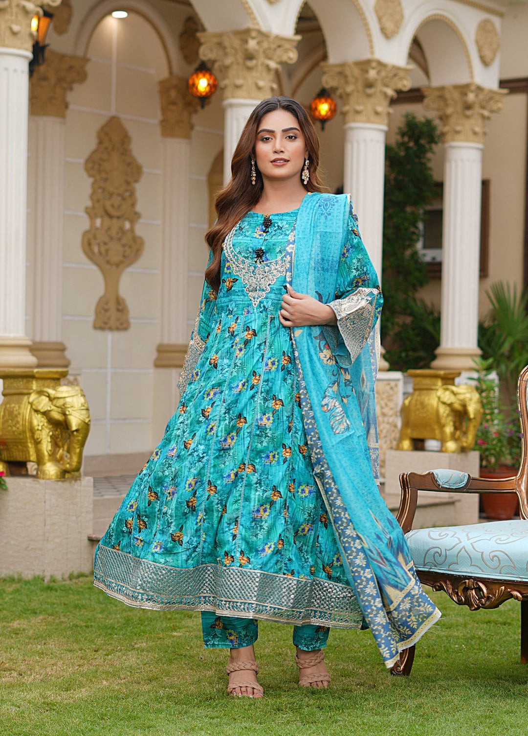 Rang E Gulposh Pret Embroidered Lawn 3 Piece Suit RNG-1212