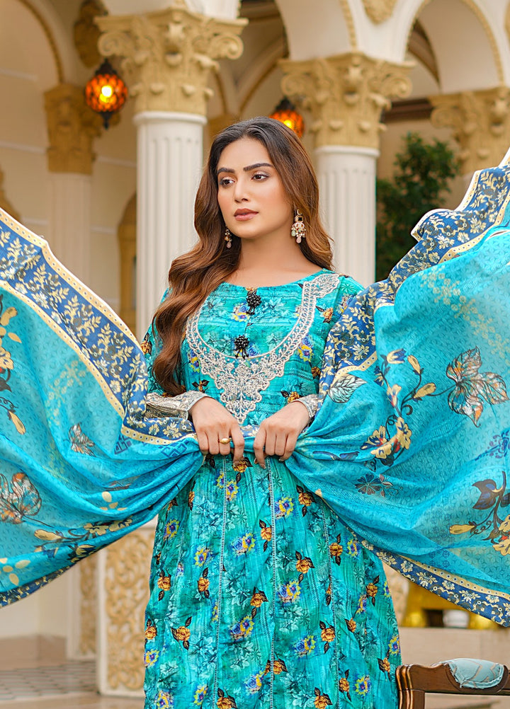 Rang E Gulposh Pret Embroidered Lawn 3 Piece Suit RNG-1212