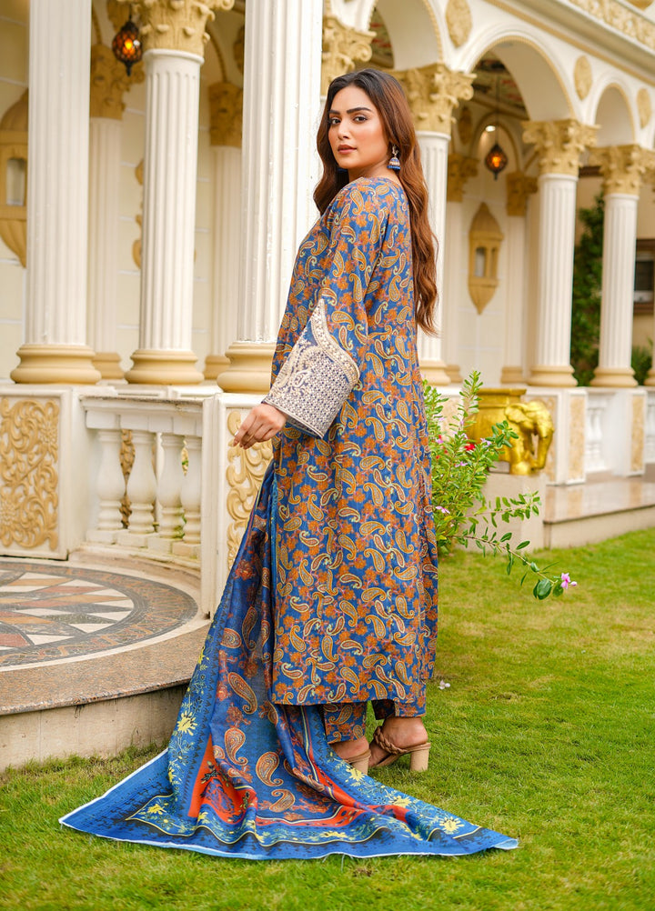 Rang E Gulposh Pret Embroidered Lawn 3 Piece Suit RNG-1214