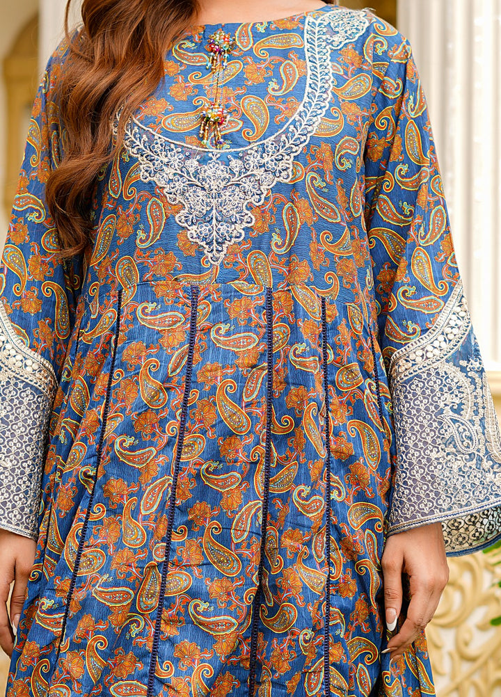 Rang E Gulposh Pret Embroidered Lawn 3 Piece Suit RNG-1214