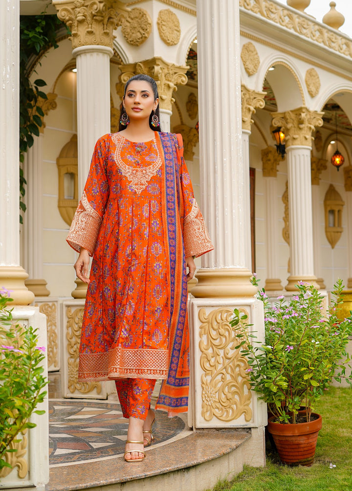 Rang E Gulposh Pret Printed Lawn 3 Piece Suit RNG-1215