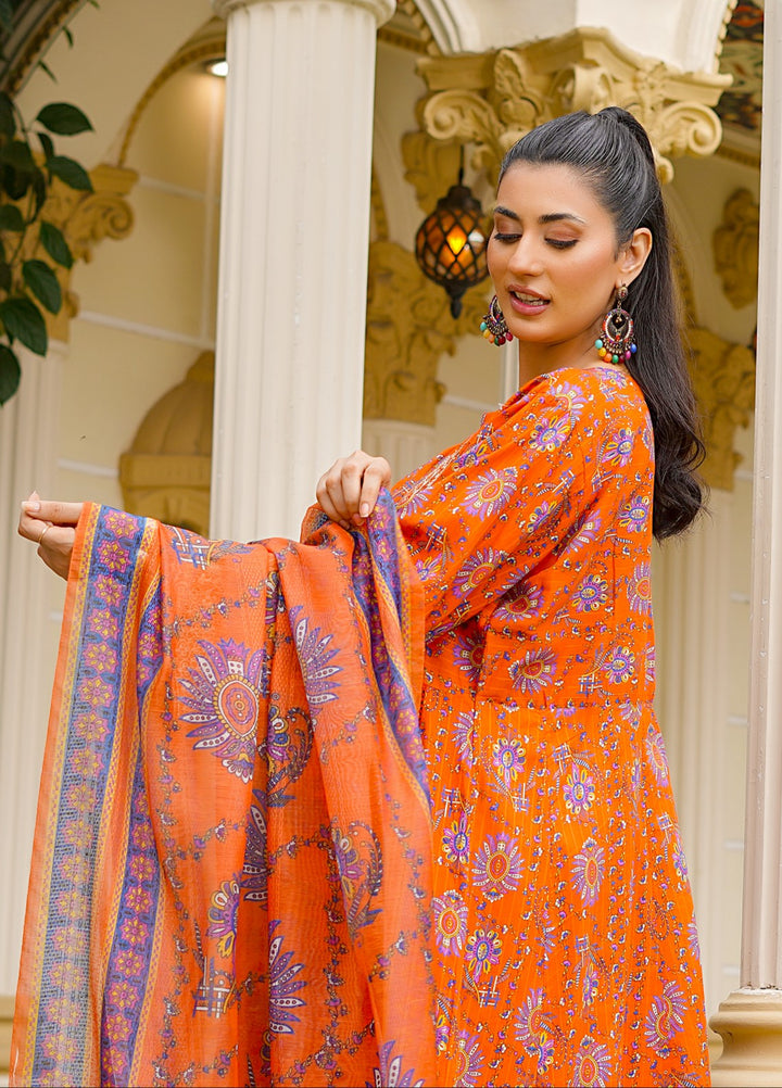 Rang E Gulposh Pret Printed Lawn 3 Piece Suit RNG-1215