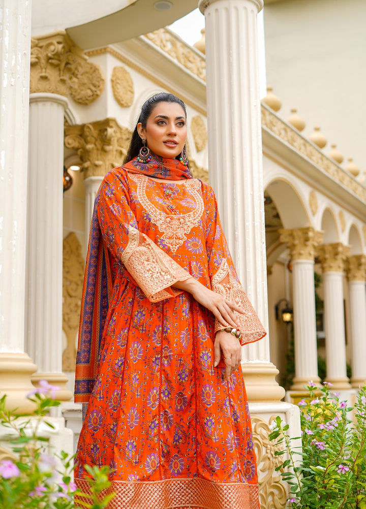 Rang E Gulposh Pret Printed Lawn 3 Piece Suit RNG-1215