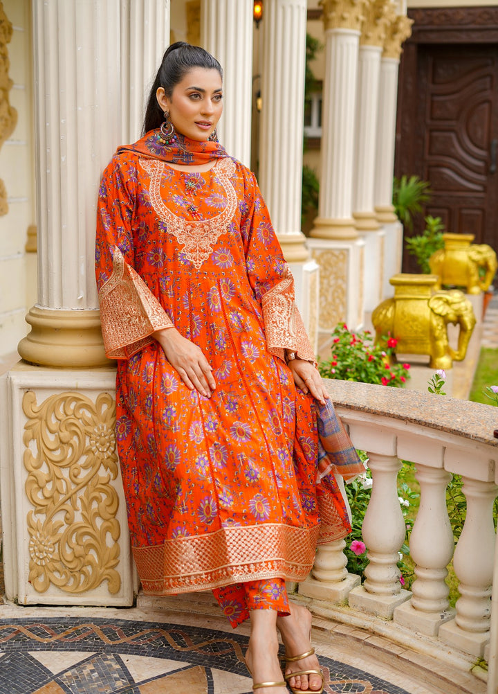 Rang E Gulposh Pret Printed Lawn 3 Piece Suit RNG-1215