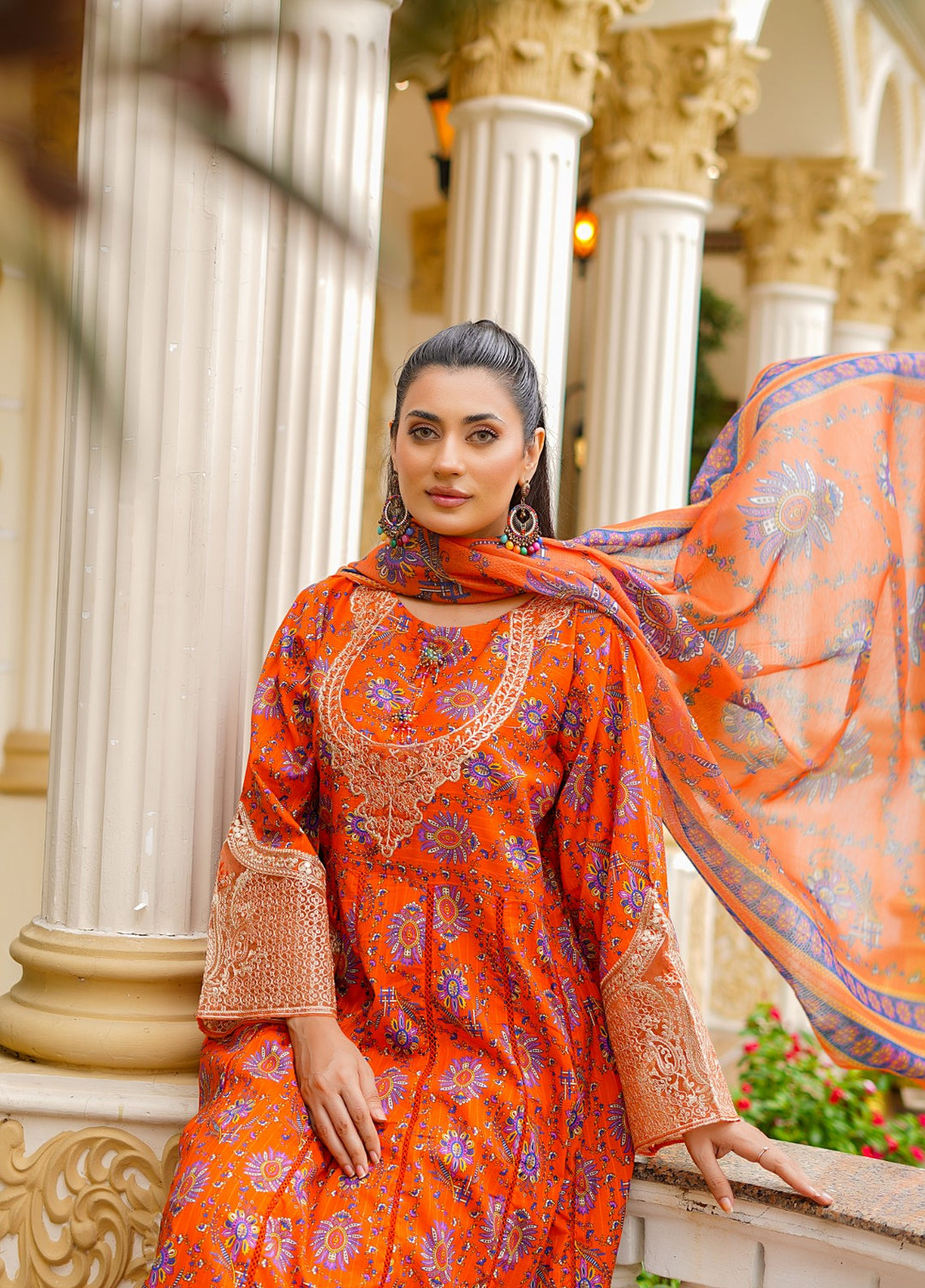 Rang E Gulposh Pret Printed Lawn 3 Piece Suit RNG-1215