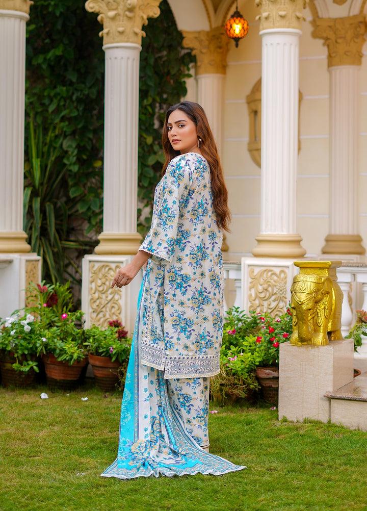 Rang E Gulposh Pret Embroidered Lawn 3 Piece Suit RNG-1218