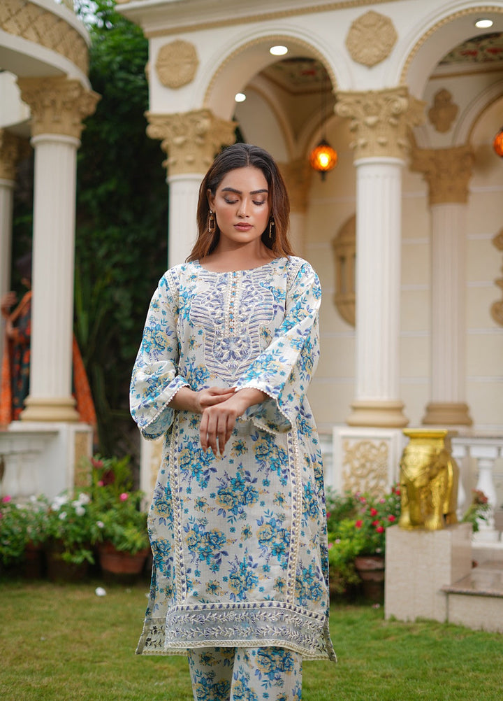Rang E Gulposh Pret Embroidered Lawn 3 Piece Suit RNG-1218