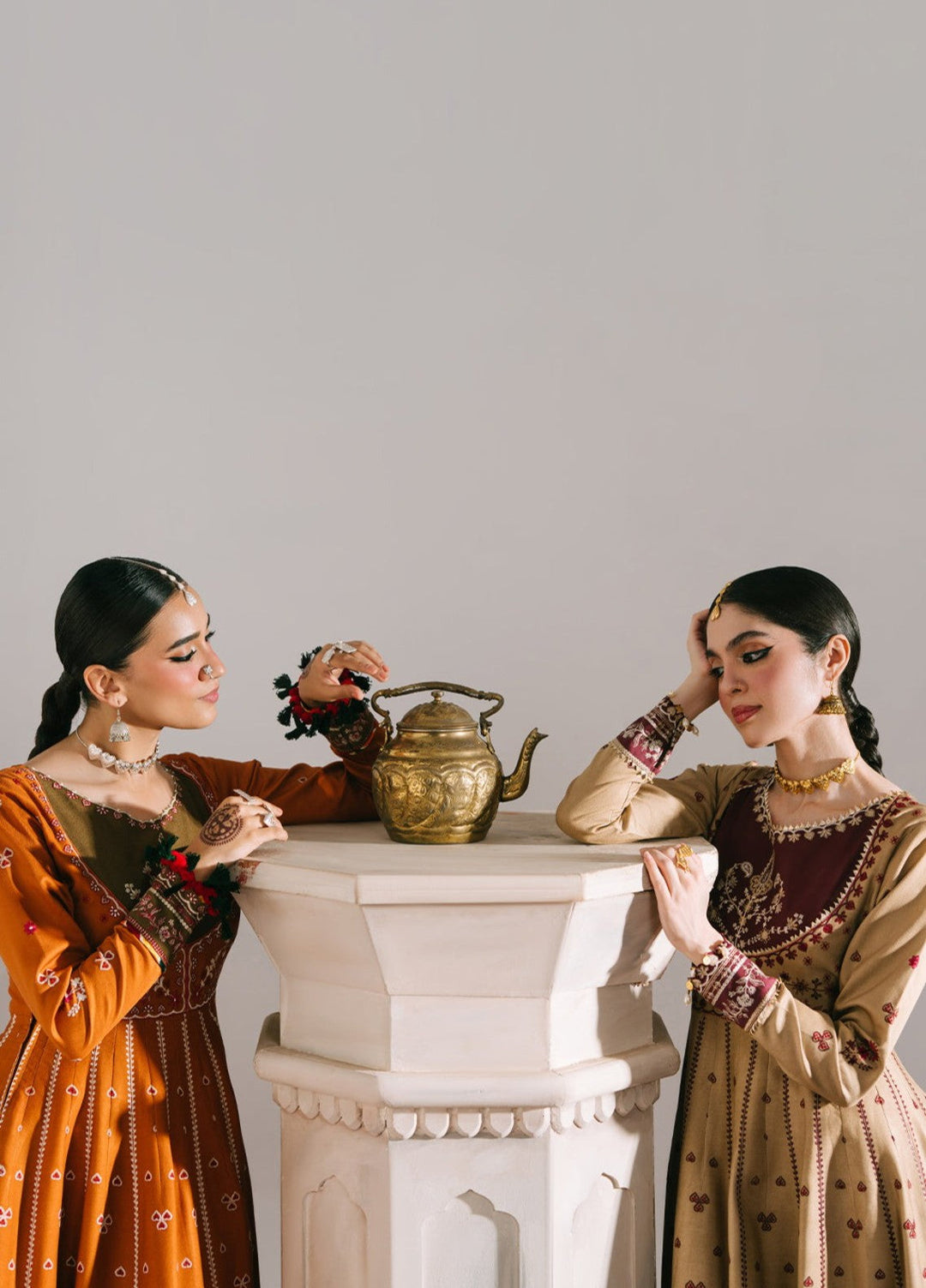 Jeevan by Fiona Embroidered Suits Unstitched 3 Piece FA25JK Nudeh - Winter Collection