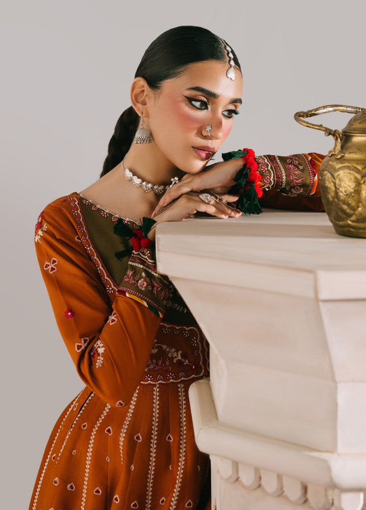 Jeevan by Fiona Embroidered Suits Unstitched 3 Piece FA25JK Surkhab - Winter Collection