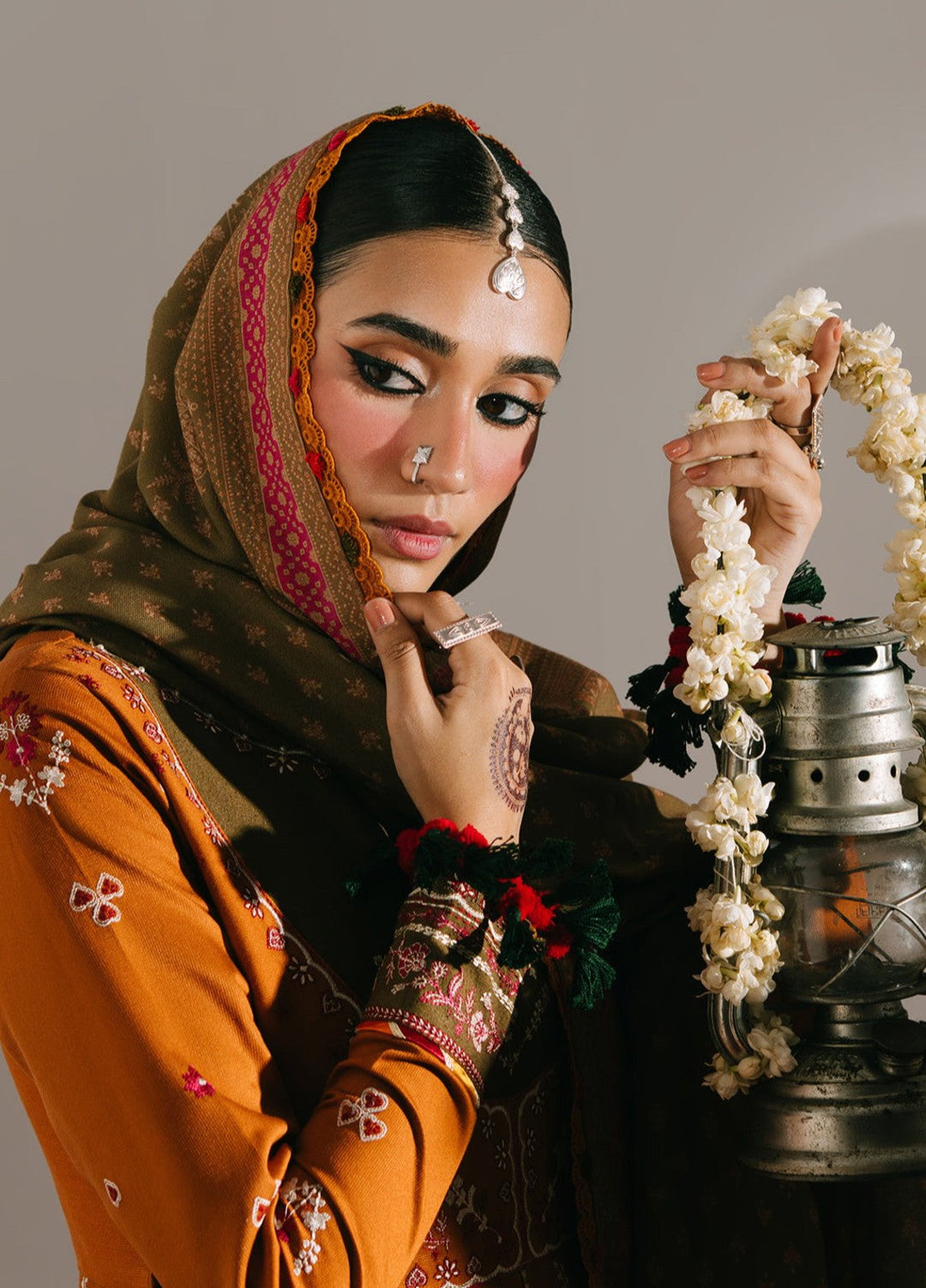 Jeevan by Fiona Embroidered Suits Unstitched 3 Piece FA25JK Surkhab - Winter Collection