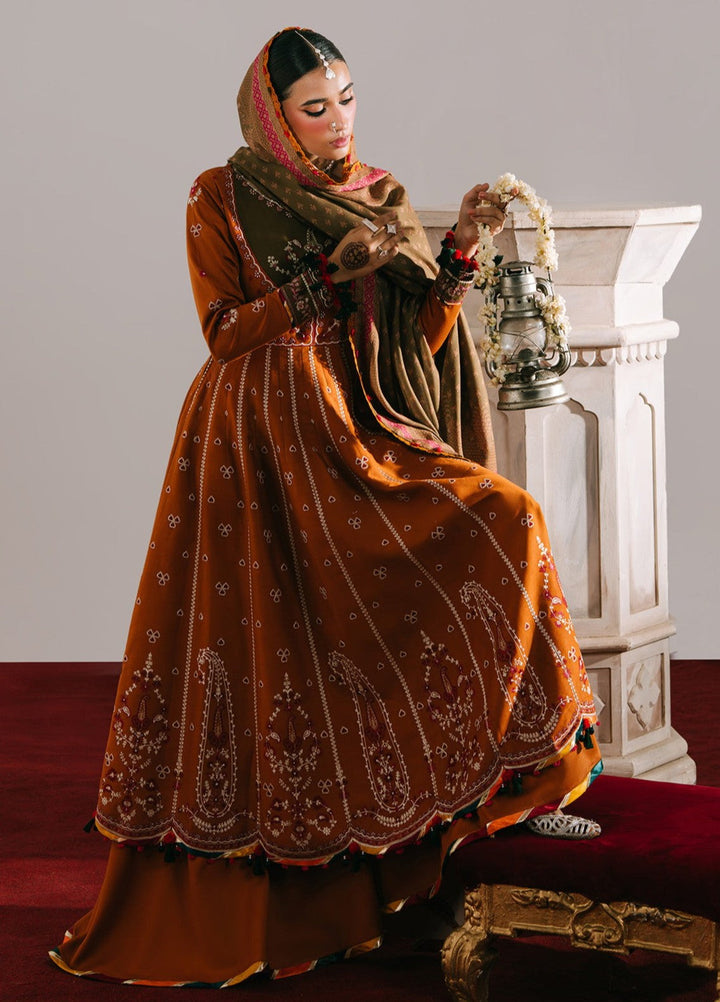 Jeevan by Fiona Embroidered Suits Unstitched 3 Piece FA25JK Surkhab - Winter Collection